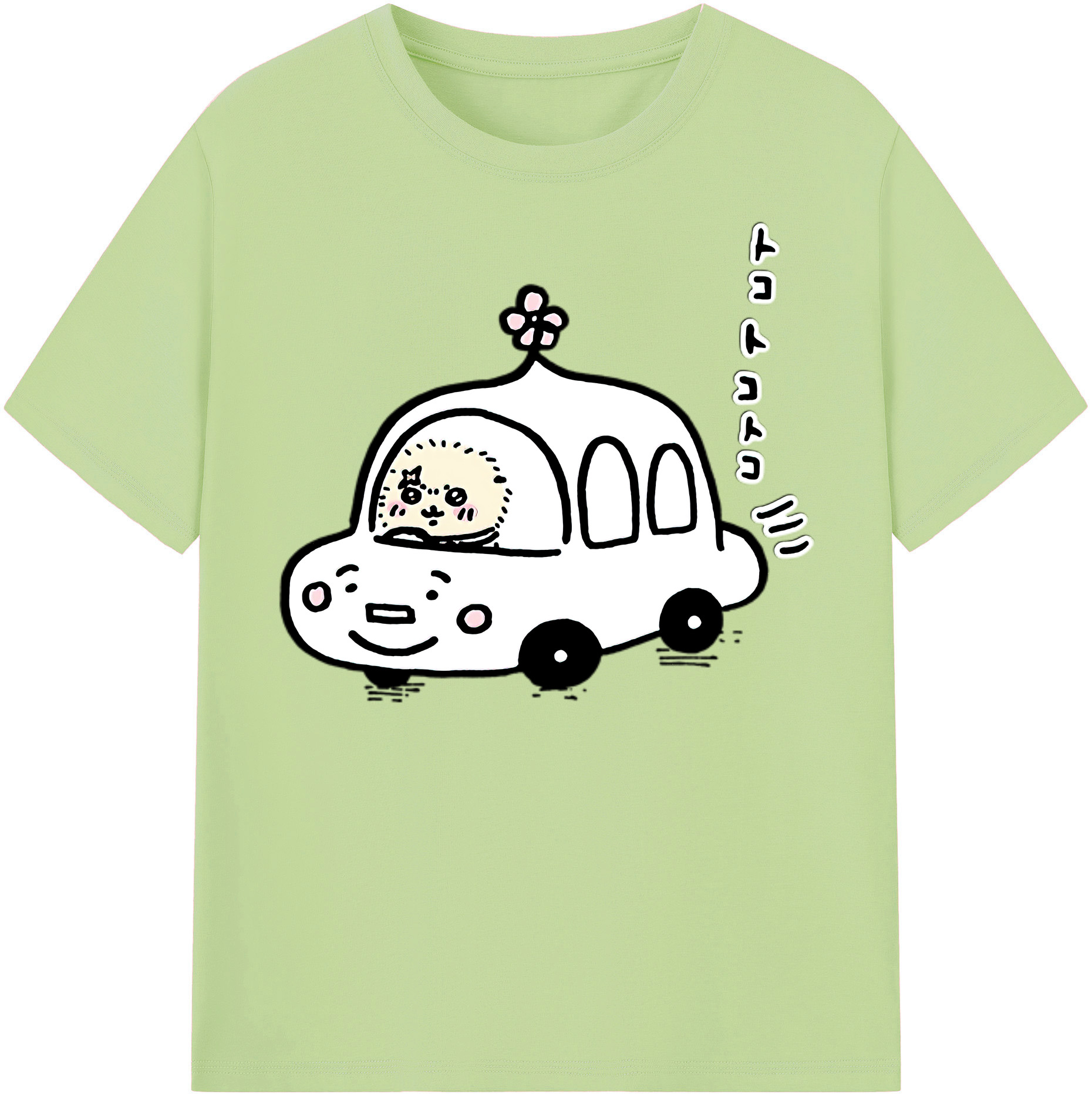 （画像用） ちいかわ ラッコ Chii-kawa Sea otter 綿100％半袖Tシャツ（フロントプリント）